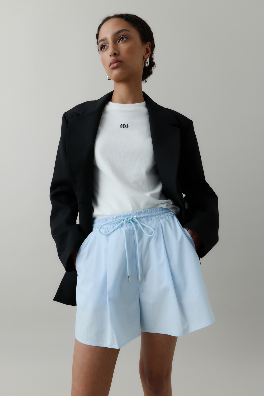 Cotton Drawstring Shorts
