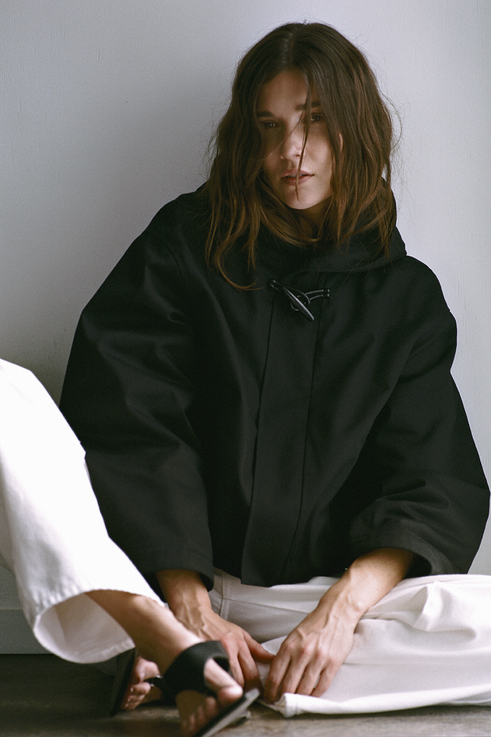 Cropped Cotton-Drill Jacket