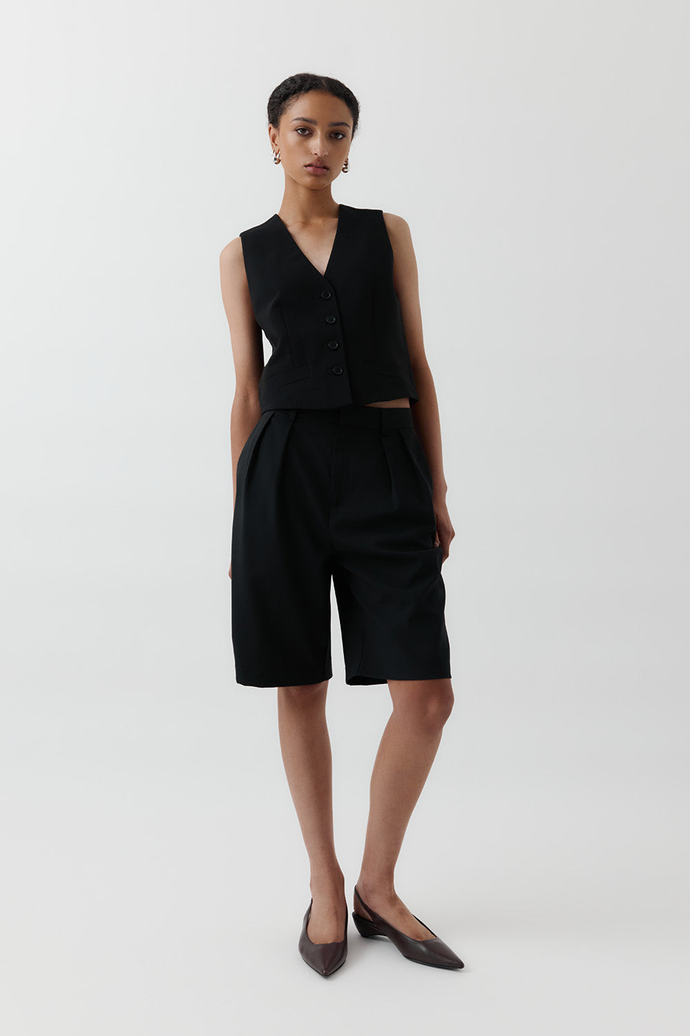 Double Pleated Shorts