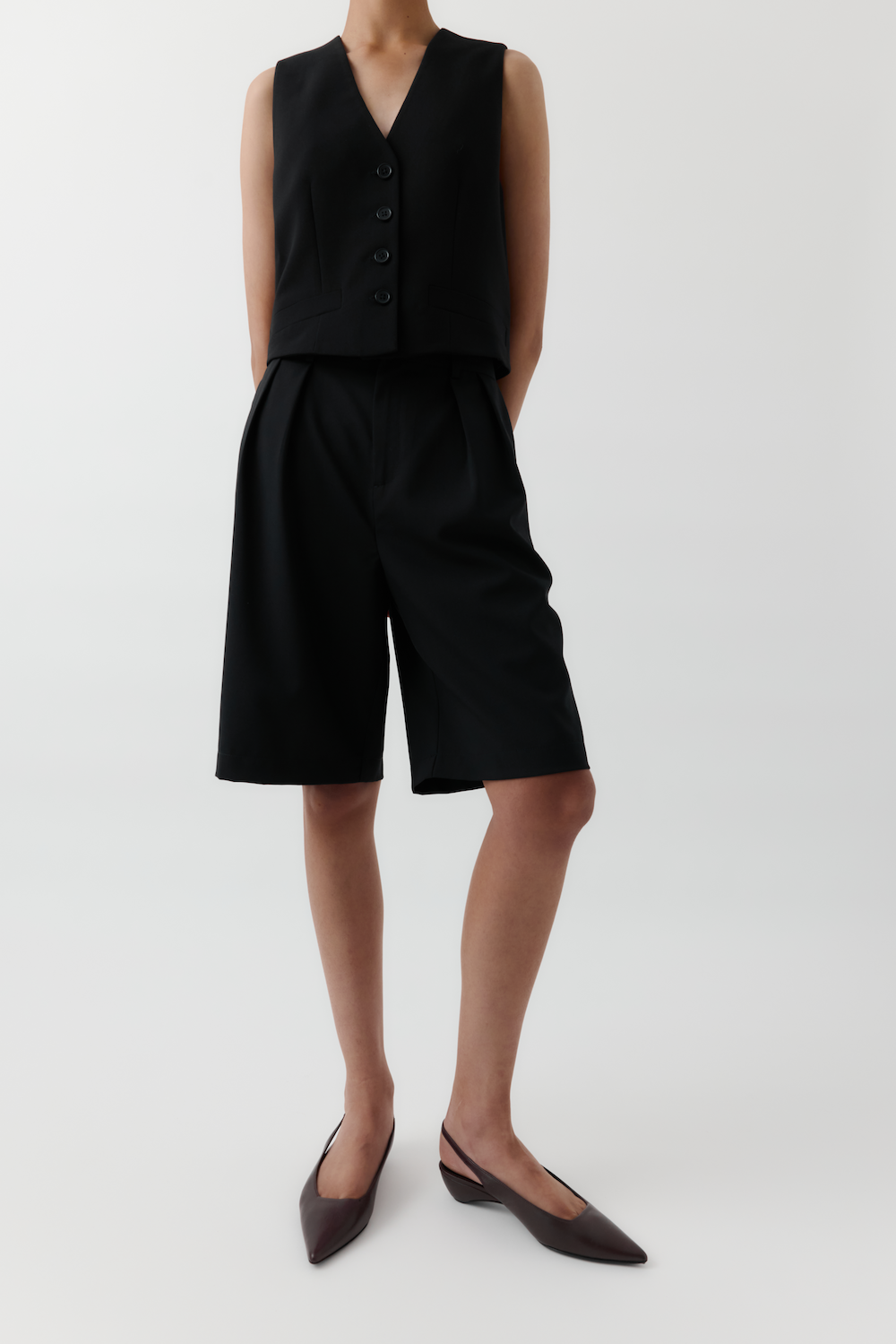 Double Pleated Shorts