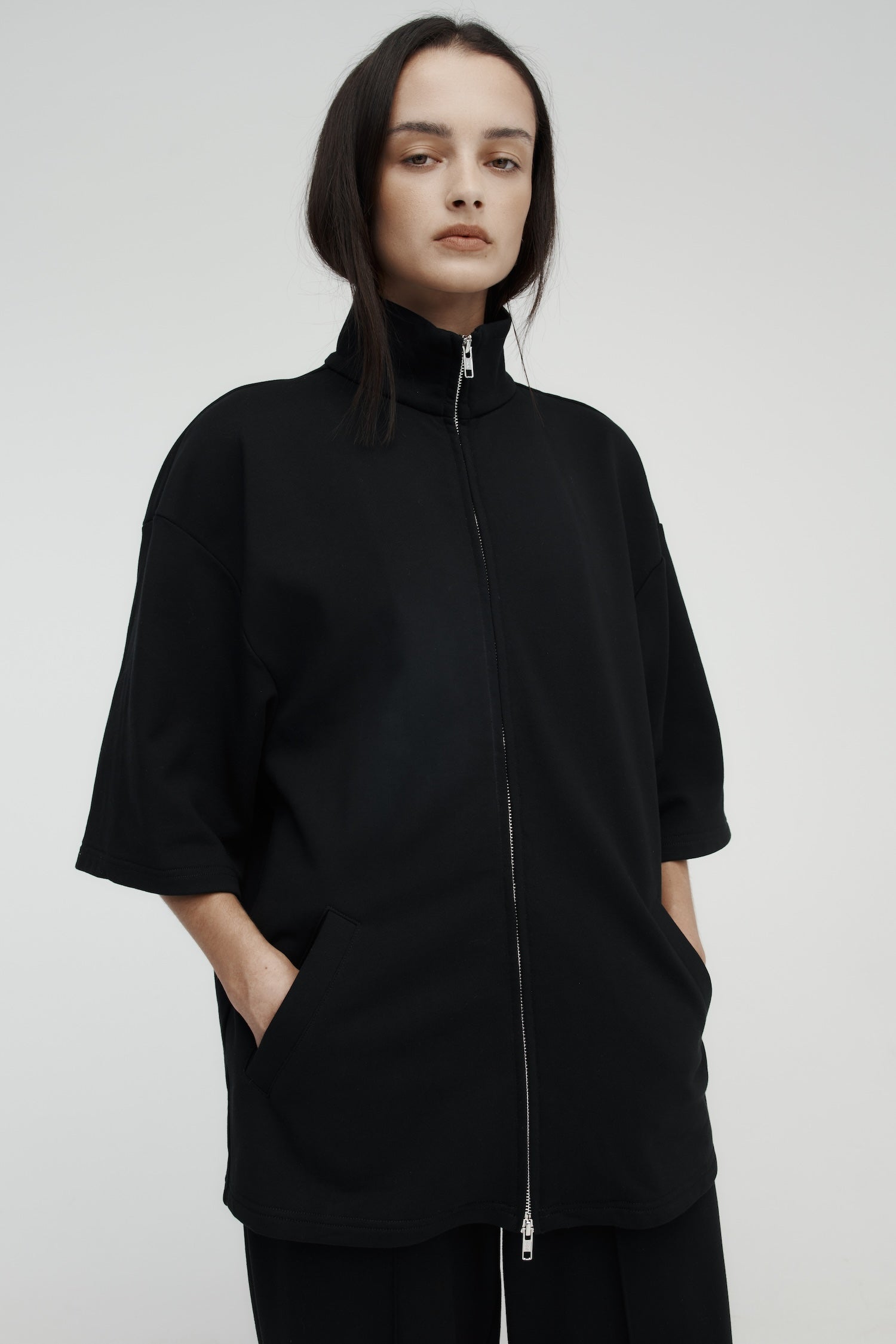 Cotton Zip Sweater