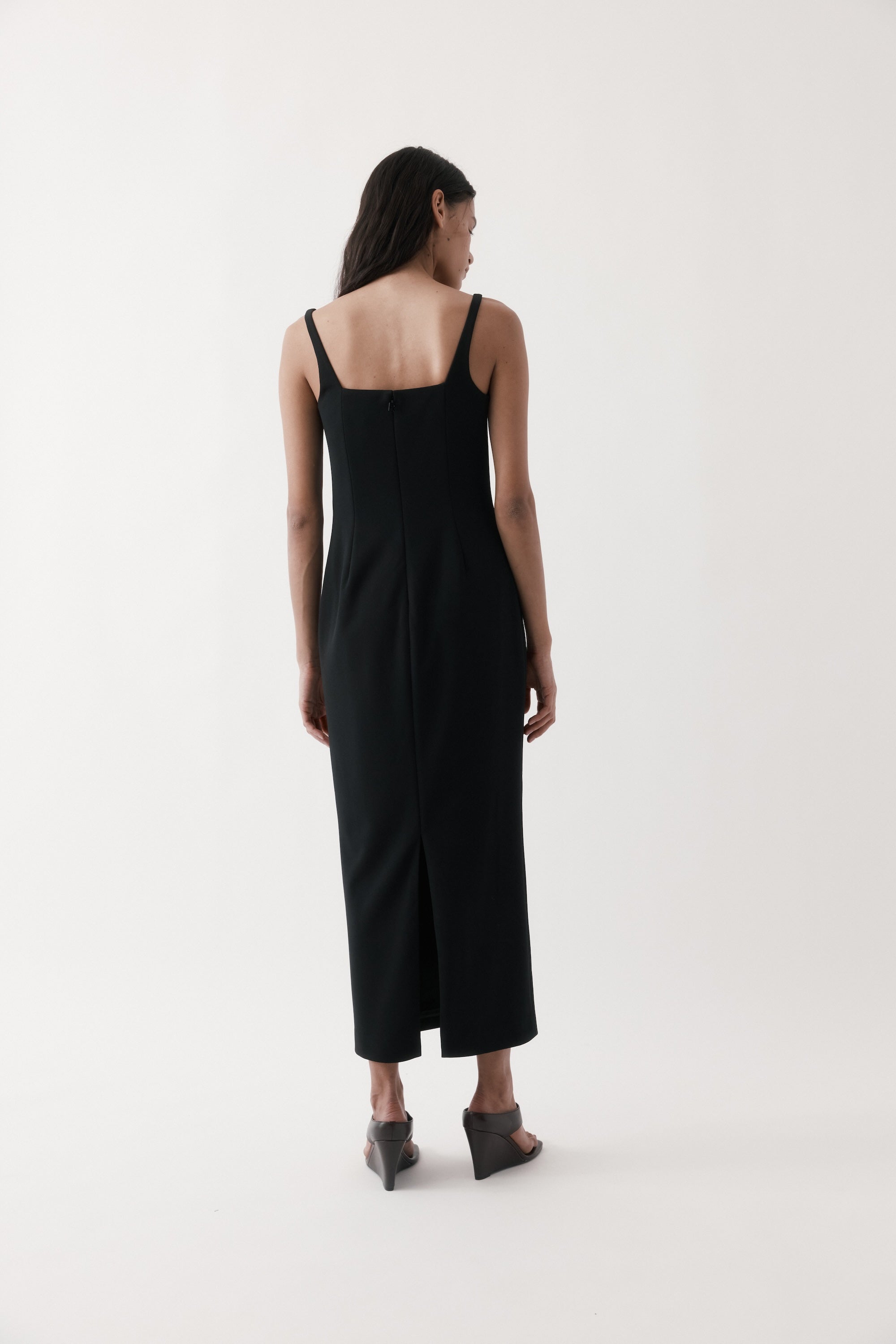 Column Cape Dress
