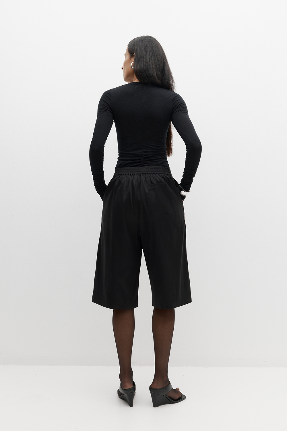 Merino Ruched LS Tee