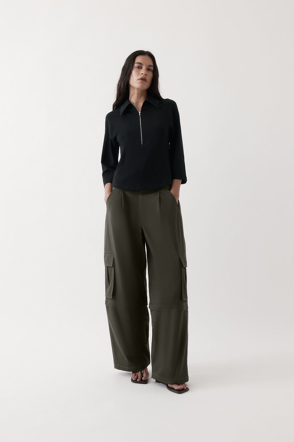 Zip-Front Polo