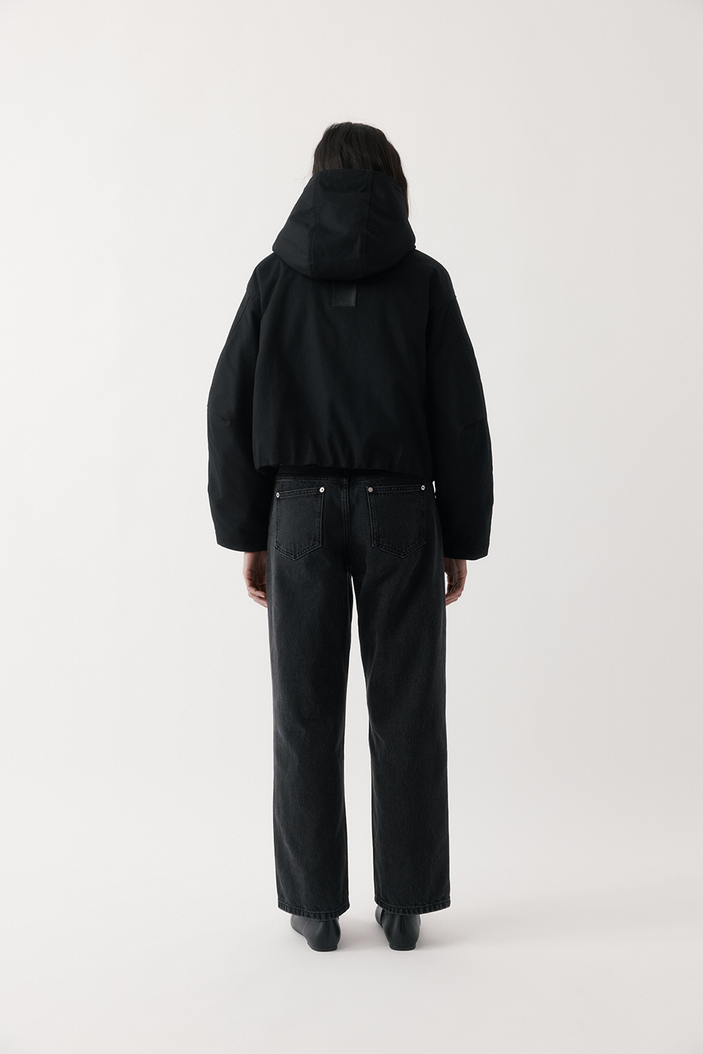 Cropped Cotton-Drill Jacket