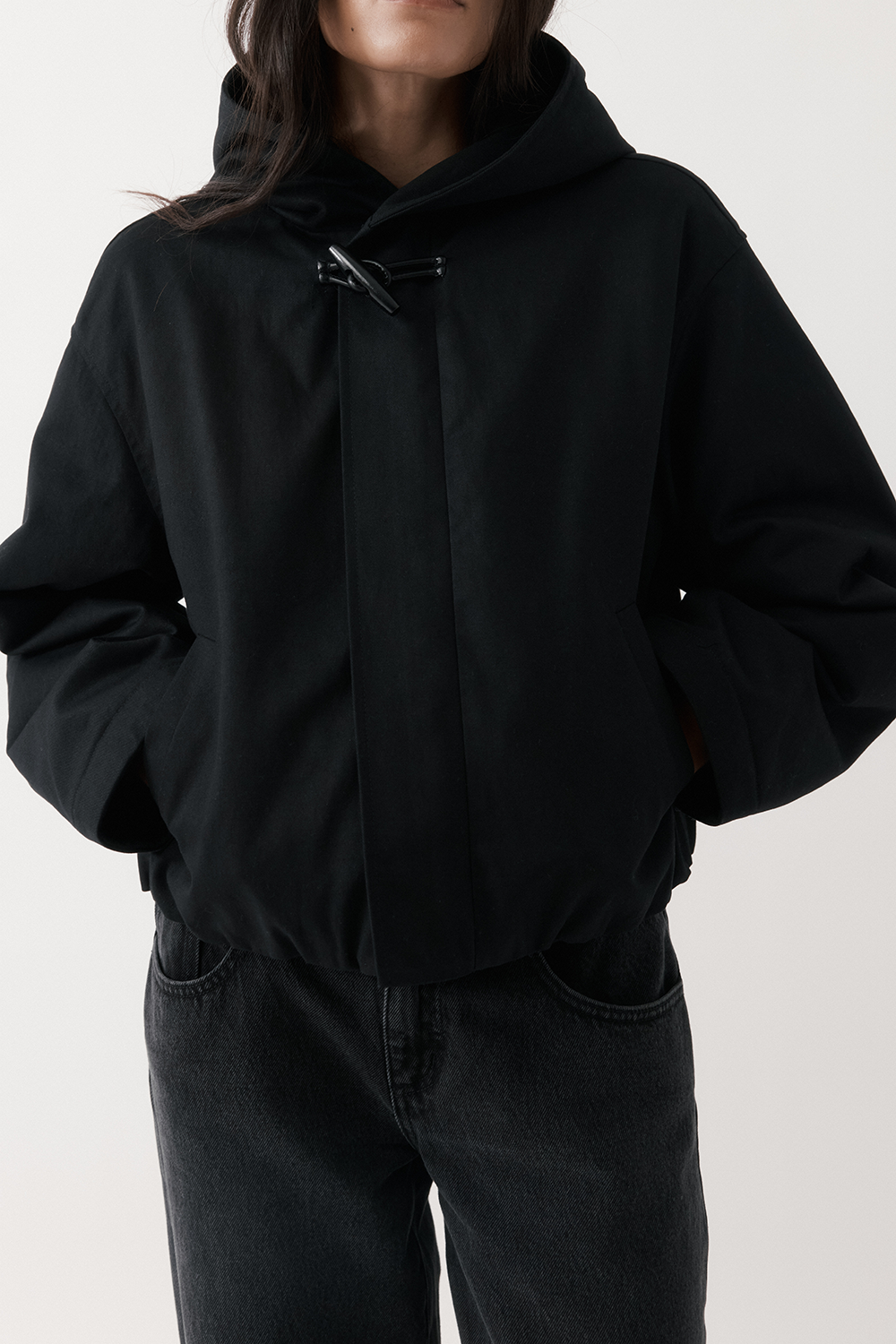 Cropped Cotton-Drill Jacket