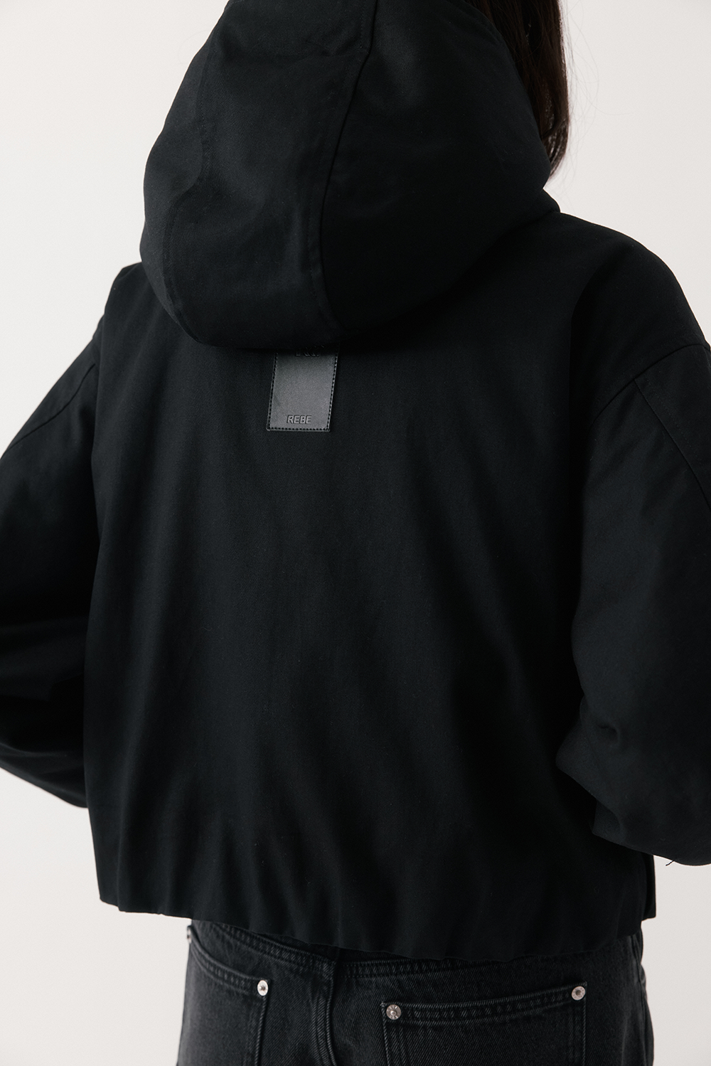 Cropped Cotton-Drill Jacket