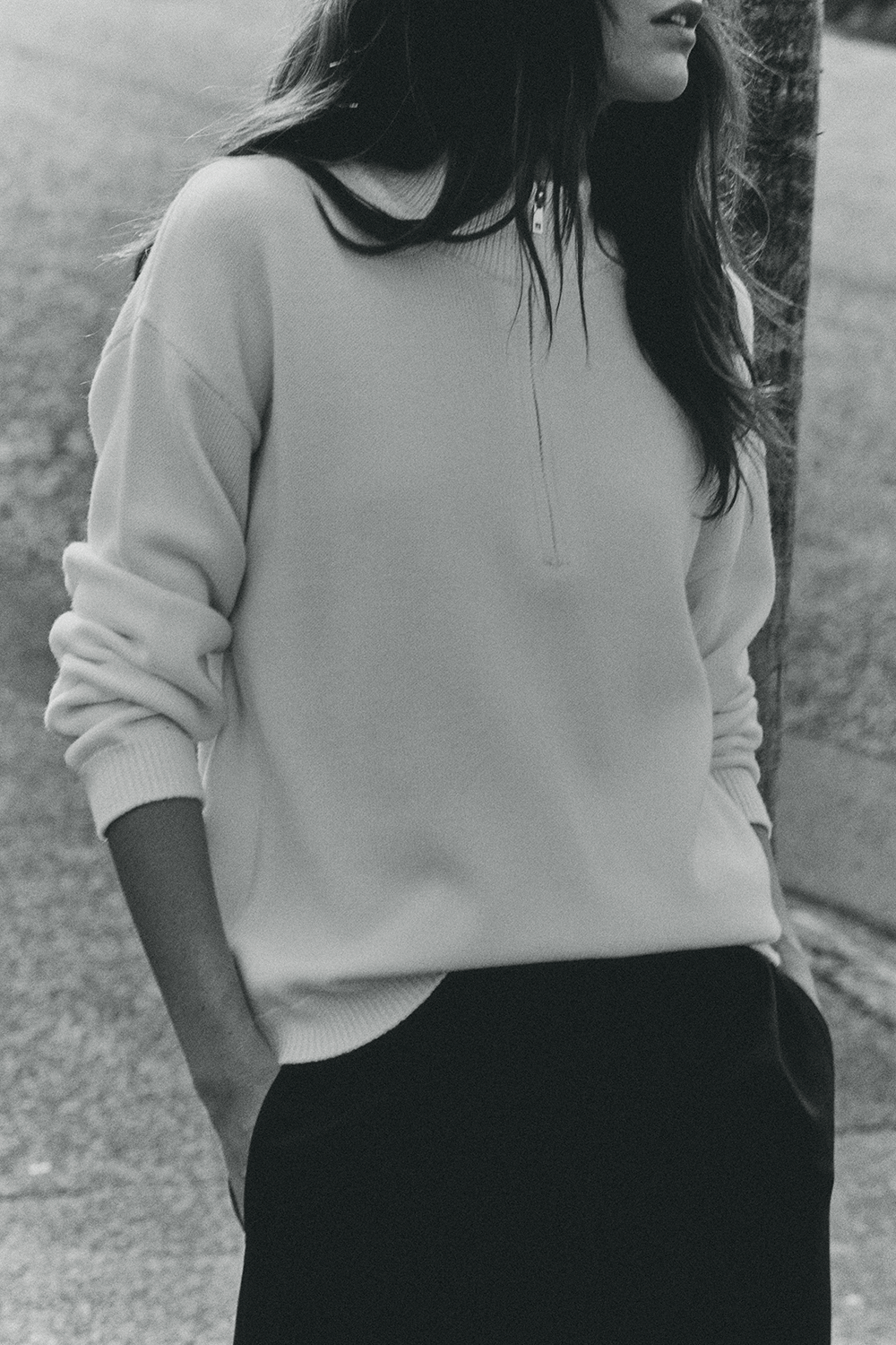 Half-Zip Knit Sweater