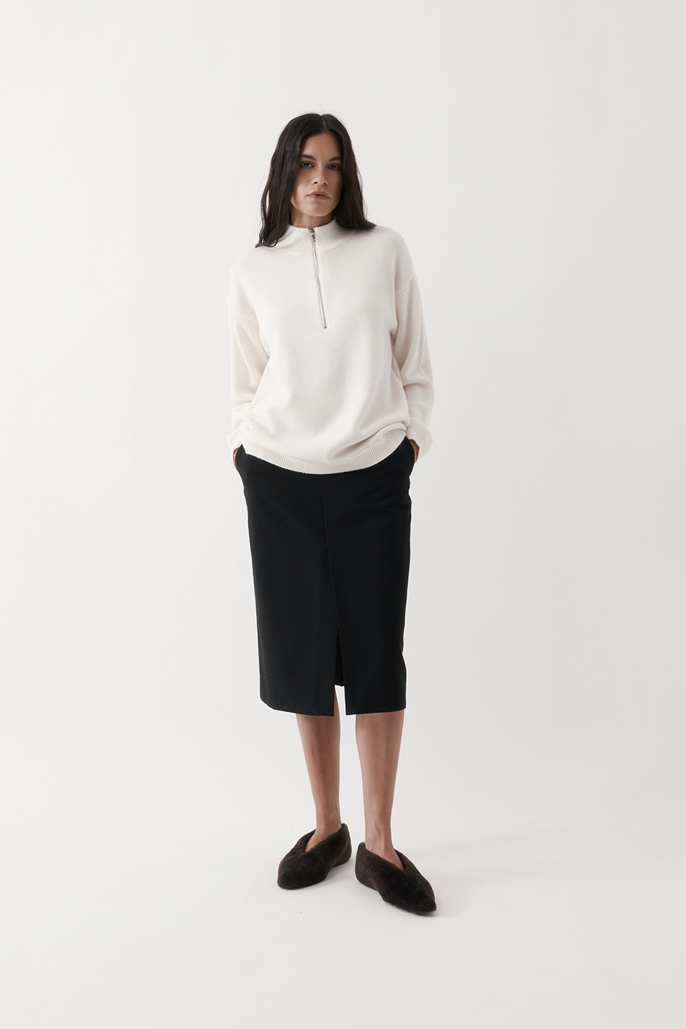 Half-Zip Knit Sweater