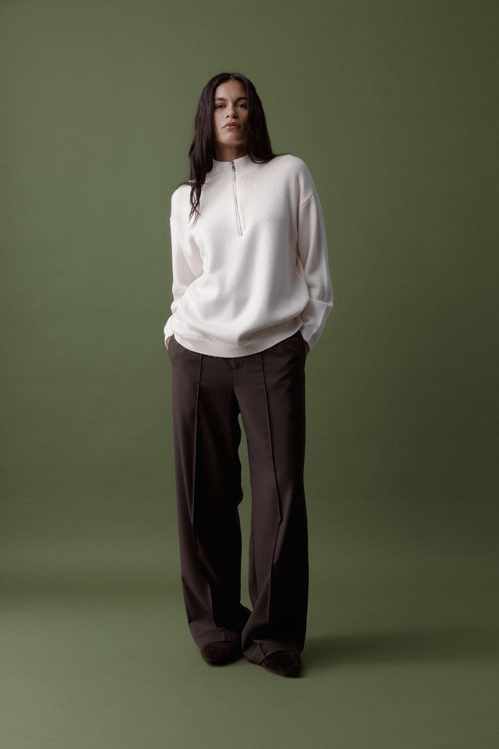 Half-Zip Knit Sweater