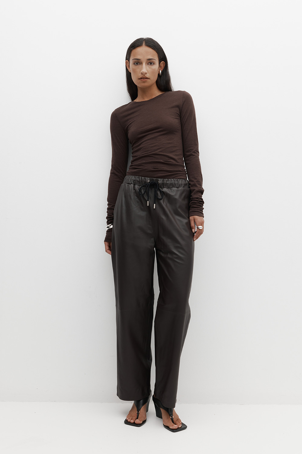 Ruched Long Sleeve Merino