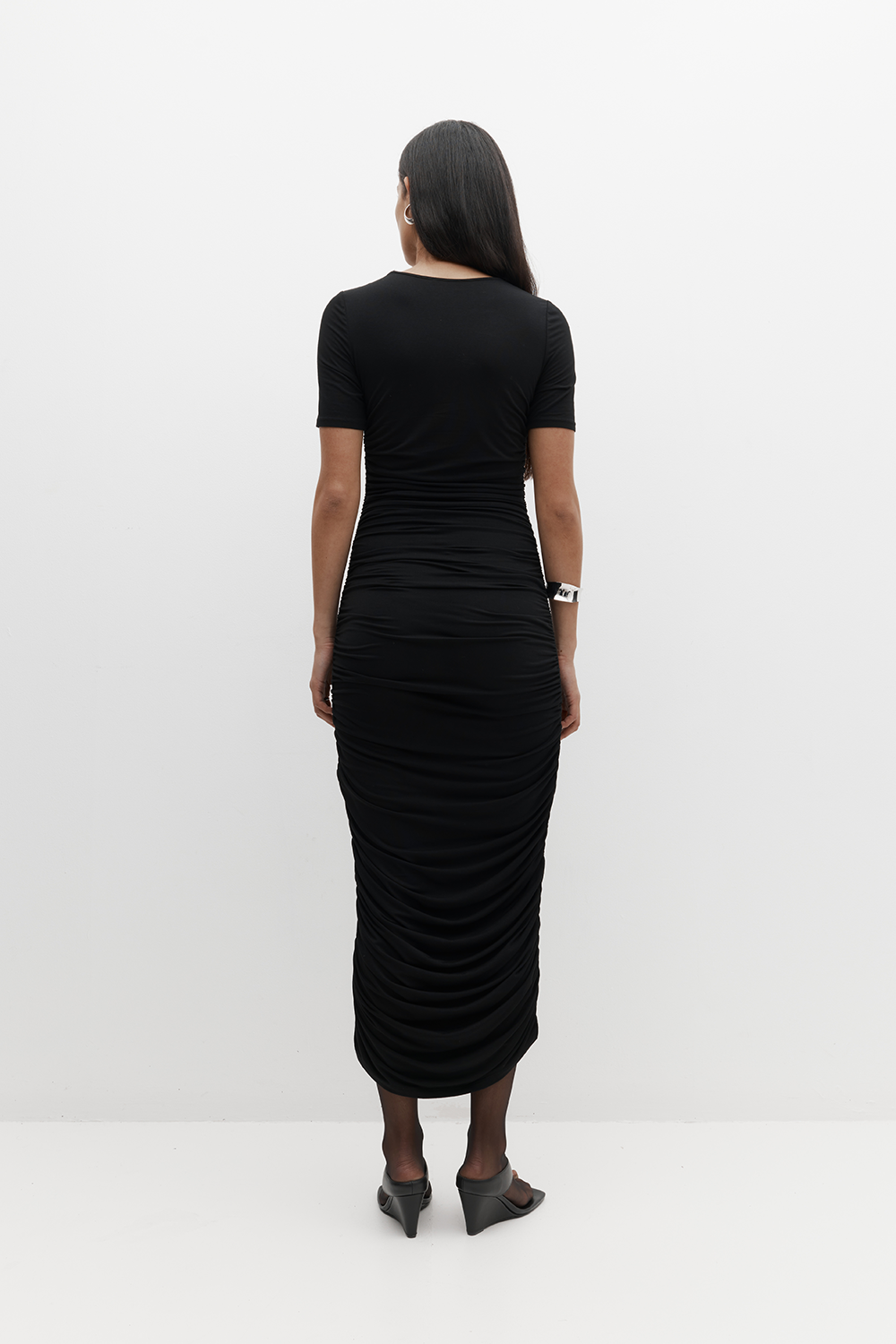 Ruched Midi Dress