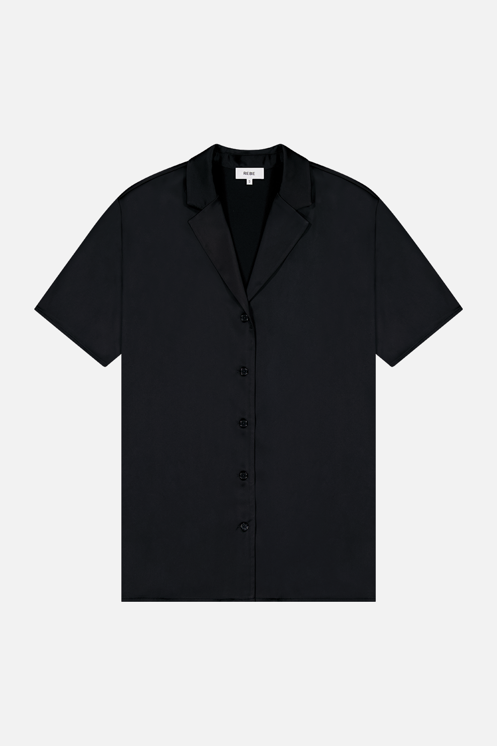 Short Sleeve Satin Shirt