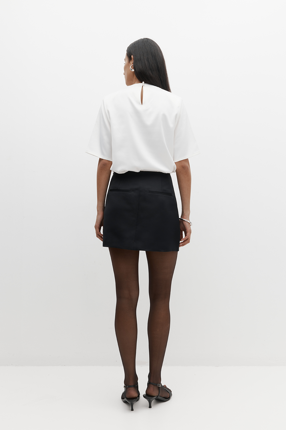 Satin Mini Skirt