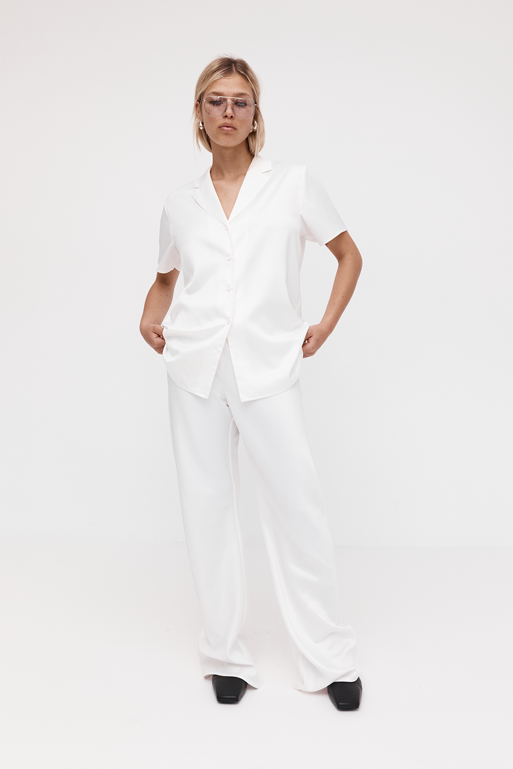 Satin Pull On Trouser