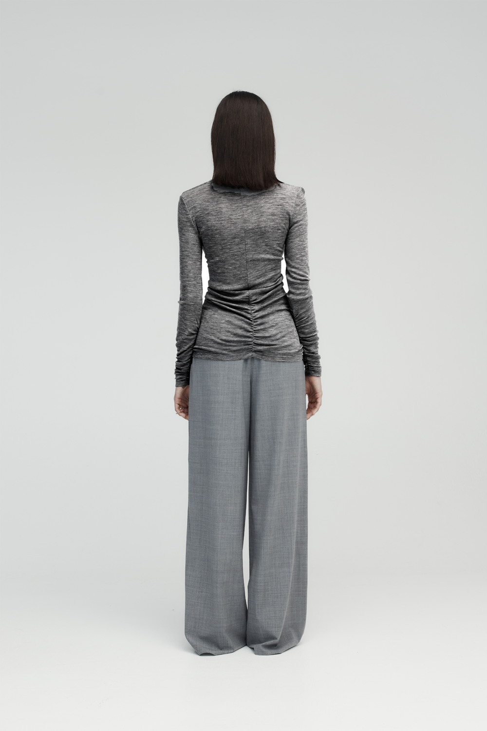 Ruched Long Sleeve Merino